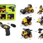 პლასტმასის მანქანების ნაკრები დრელით