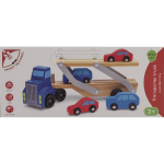 ხის ტრაილერი მანქანებით