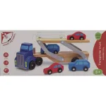 ხის ტრაილერი მანქანებით