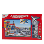 აეროდრომის კომპლექტი მანქანებითა და თვითმფრინავით