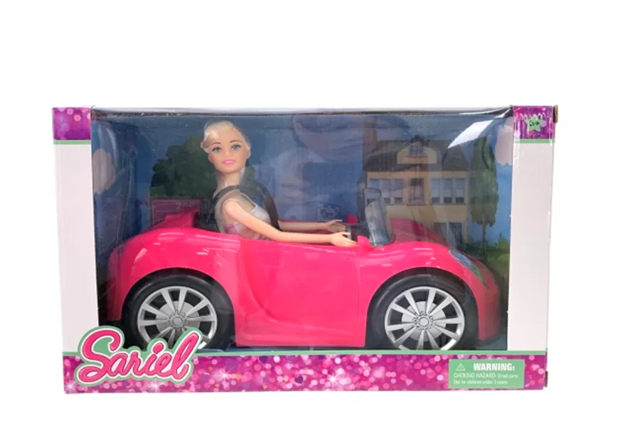 ბარბის თოჯინა მანქანით - Image 1