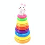 პლასტმასის რგოლების პირამიდა