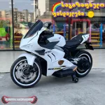 საბავშვო ელექტრო მოტოციკლი რეზინის საბურავებით