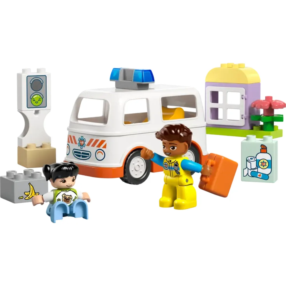 LEGO DUPLO 10447 Classic Ambulance with Driver ლეგოს ასაწყობი კუბიკები 19ც - Image 2