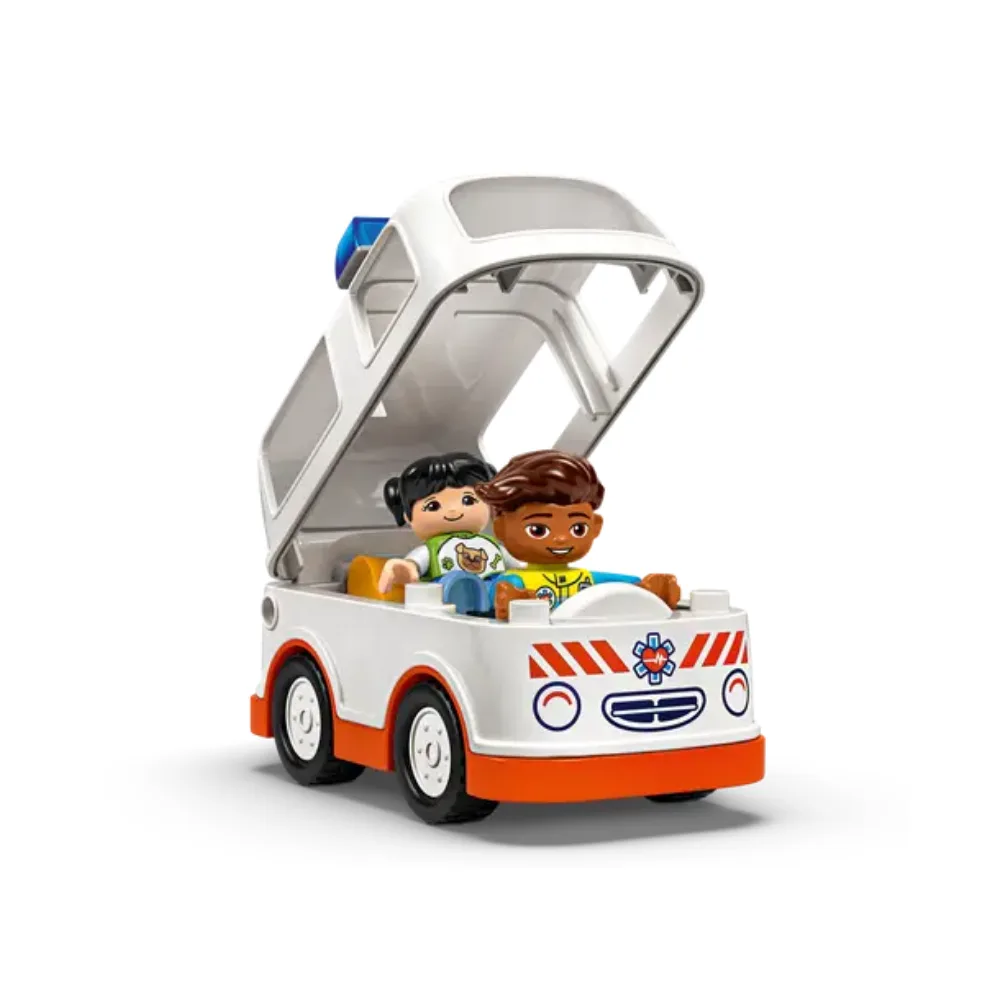 LEGO DUPLO 10447 Classic Ambulance with Driver ლეგოს ასაწყობი კუბიკები 19ც - Image 3