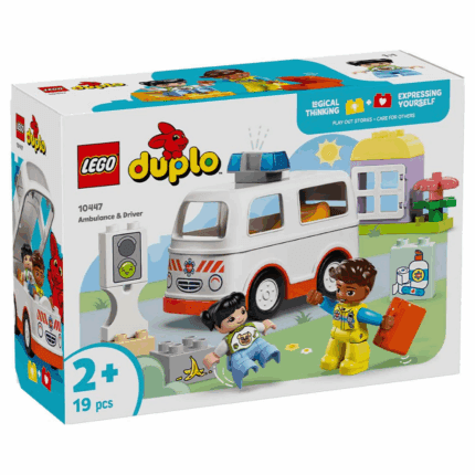 LEGO DUPLO 10447 Classic Ambulance with Driver ლეგოს ასაწყობი კუბიკები 19ც