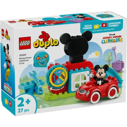 LEGO DUPLO 10454 Disney Mickey Mouse Clubhouse & Car ლეგოს ასაწყობი კუბიკები 27ც