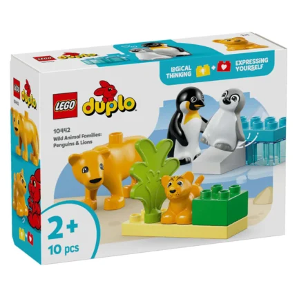 LEGO Wild Animal 10442 Families: Penguins & Lions ლეგოს ასაწყობი კუბიკები 10ც