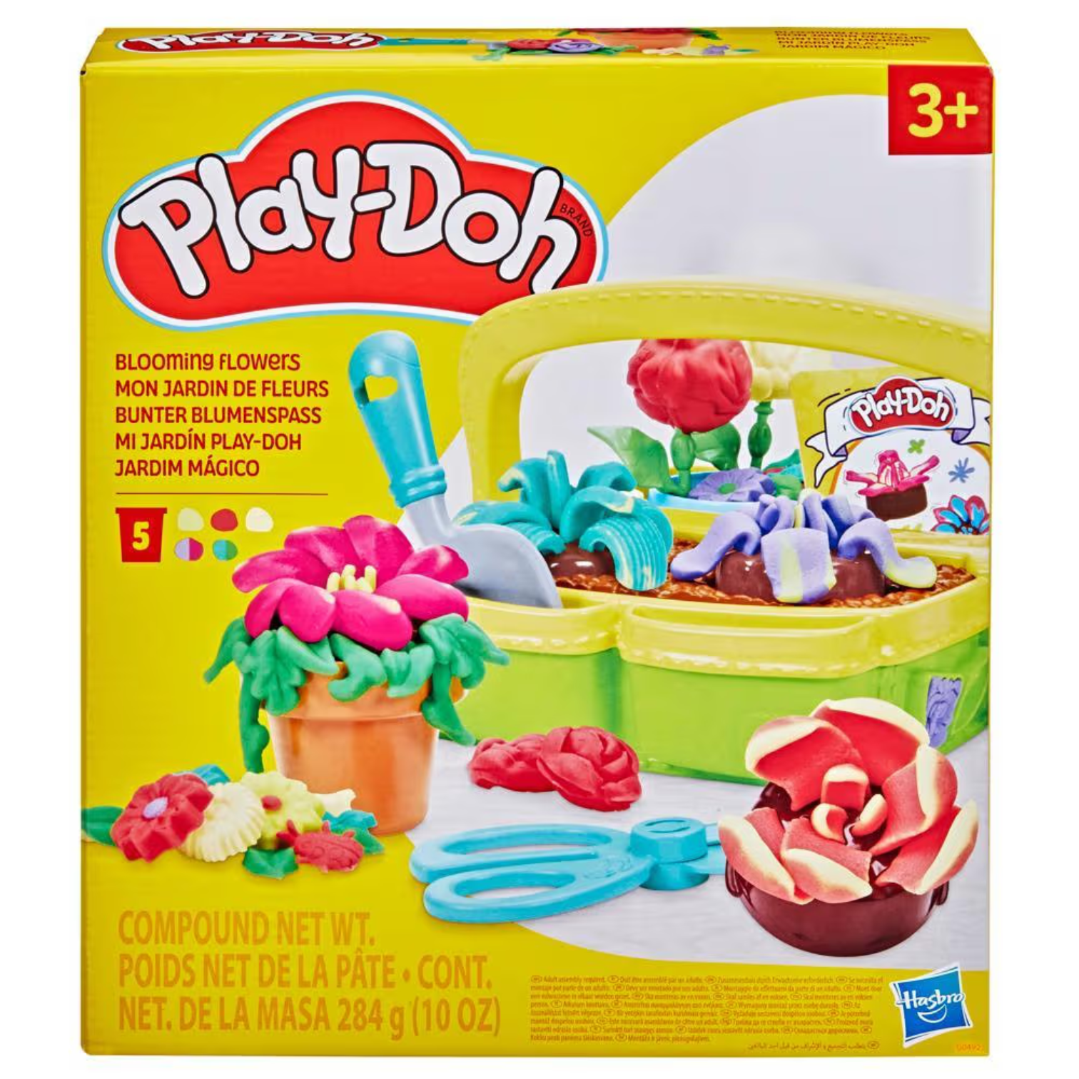 13 პლასტელინი მებაღე Play-Doh Blooming Flowers Playset - Image 1