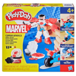 Captain America-ს პლასტელინი მოტოთი Play-Doh Marvel Captain America Moto-Slicer Playset