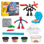 Spider-Man-ის პლასტელინი Play-Doh Marvel Spider-Man Launch & Slice Battle Playset, 2 Action Figures, 7 Accessories - Image 8