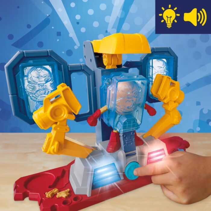 Iron Man-ის პლასტელინი Play-Doh Marvel Iron Man Armor Maker Lab Playset with Iron Man Action Figure - Image 6