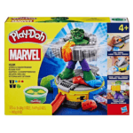 Hulk-ის პლასტელინი Play-Doh Marvel Hulk Smash & Squish Playset with Hulk Action Figure
