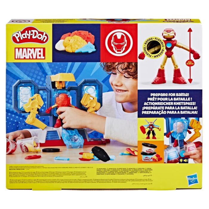 Iron Man-ის პლასტელინი Play-Doh Marvel Iron Man Armor Maker Lab Playset with Iron Man Action Figure - Image 8