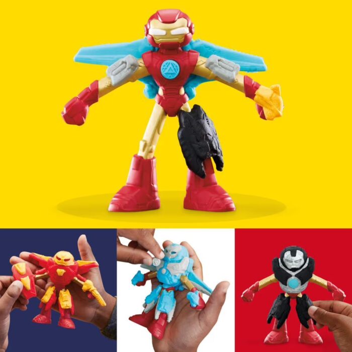 Iron Man-ის პლასტელინი Play-Doh Marvel Iron Man Armor Maker Lab Playset with Iron Man Action Figure - Image 5