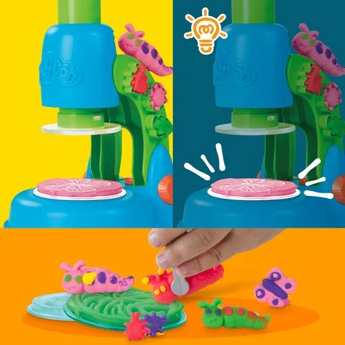პლასტელინი მიკროსკოპი Play-Doh Light & Look Microscope playset - Image 5