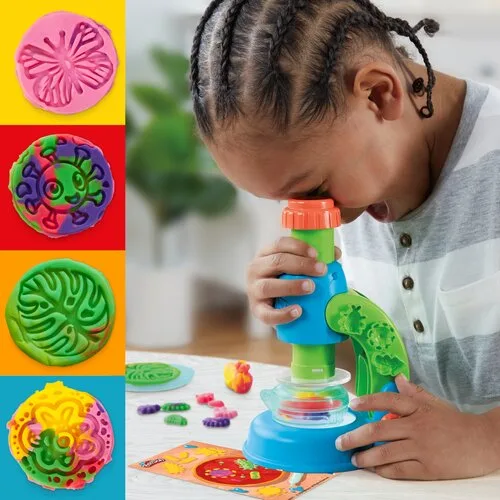 პლასტელინი მიკროსკოპი Play-Doh Light & Look Microscope playset - Image 3