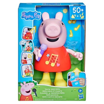 მოლაპრაკე და მუსიკალური პეპა გოჭი 50+ ხმა Peppa Pig Talk & Sing Peppa Doll Hasbro