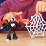 Spider-Man-ის პლასტელინი Play-Doh Marvel Spider-Man Launch & Slice Battle Playset, 2 Action Figures, 7 Accessories - Image 4