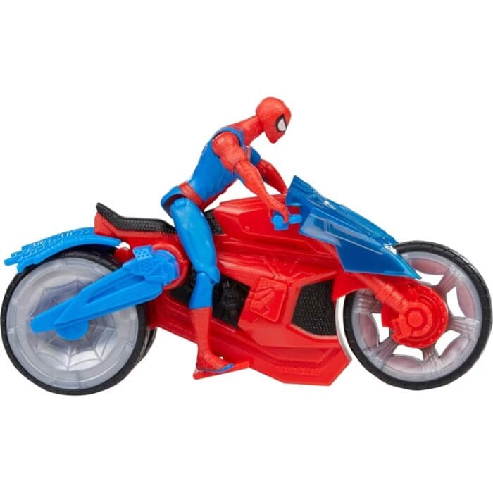 Spider-Man-ის ფიგურა მოტოციკლეტით Spiderman Spider-Man Web Blast Cycle Toy Set With 10-Cm Action Figure And 2 Web Projectile Hasbro - Image 5