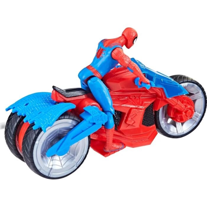 Spider-Man-ის ფიგურა მოტოციკლეტით Spiderman Spider-Man Web Blast Cycle Toy Set With 10-Cm Action Figure And 2 Web Projectile Hasbro - Image 3