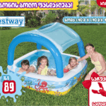 BESTWAY გასაბერი აუზი ტენტით