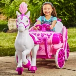 Huffy Disney Princess Royal Horse and carriage - საბავშვო ელექტრო მანქანა დისნეის პრინცესის ეტლი და ცხენი - Image 10