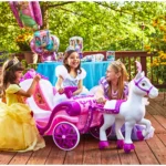 Huffy Disney Princess Royal Horse and carriage - საბავშვო ელექტრო მანქანა დისნეის პრინცესის ეტლი და ცხენი - Image 11