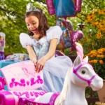 Huffy Disney Princess Royal Horse and carriage - საბავშვო ელექტრო მანქანა დისნეის პრინცესის ეტლი და ცხენი - Image 9