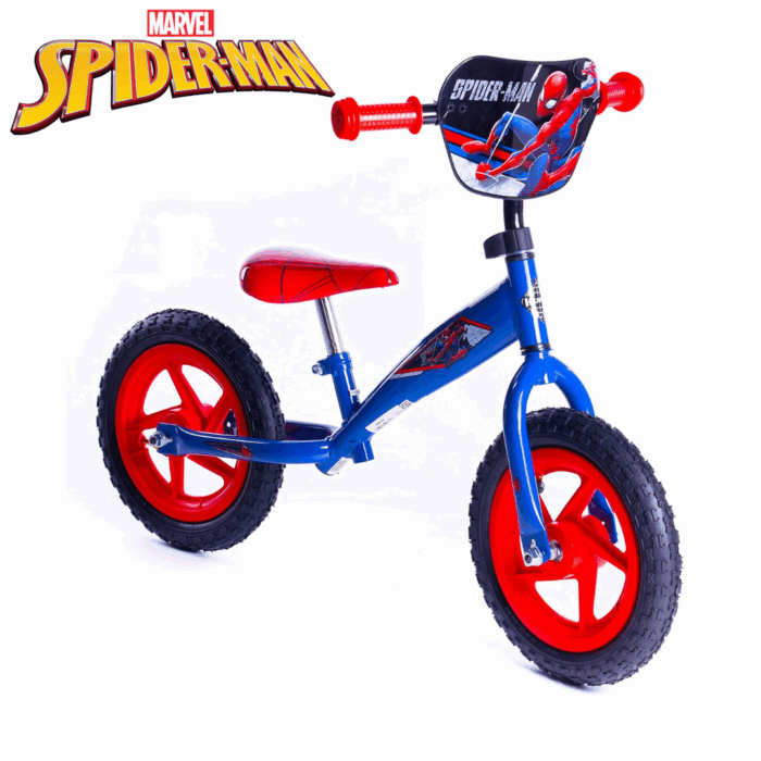 Huffy Marvel Spiderman 12" Balance Bike for Toddlers - საბავშვო ველოსიპედი, ბალანს ბაიკი ადამიანი ობობა - Image 1