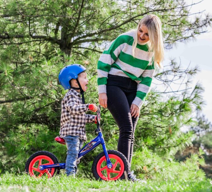 Huffy Marvel Spiderman 12" Balance Bike for Toddlers - საბავშვო ველოსიპედი, ბალანს ბაიკი ადამიანი ობობა - Image 3