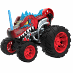 პულტიანი ზვიგენის მანქანა 360° ბრუნვით და უკანა ბორბლებზე დგომის ფუნქციით 1:14 TOY MONSTER TRUCK RC CAR SHARK 360 Degree Rolling Stunt CRAZON 333-WL22162