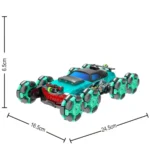 პულტიანი დრიფტ მანქანა 8 ბორბლიანი კვამლის ფუნქციით 360° R/C SPRAY EIGHT WHEELS CAR CRAZON 333-BL2301