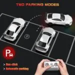 პულტიანი მანქანა ფუნქციური დასატენი სადგურითა და ავტომატური პარკირების ფუნქციით RC Car 1:16 Type C Charging High Speed 18KM/H with Charging Post, Automatic Parking, Led Lights & Sound CRAZON 333-XN24161 (BLUE) - Image 3