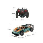 პულტიანი მანქანა კვამლის ფუნქციით 1:14 TOY RC CAR MIST SPRAY 4WD SMOKING CRAZON 333-SC21142 - Image 2
