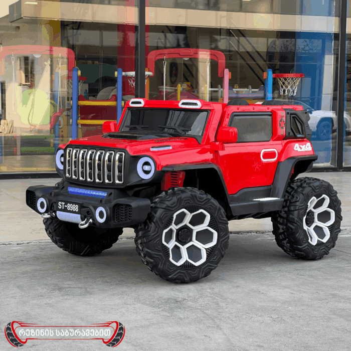 ელექტრო მანქანა JEEP წითელი - Image 1