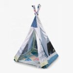 ჩვილის განსავითარებელი ხალიჩა კარავი ბალიშითა და მობაილით